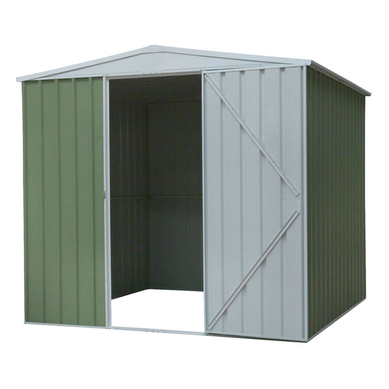 Sealey Dellonda Galvanized Steel Storage Shed with Apex Style Roof 230 x 230 x 220cm - Green DG115