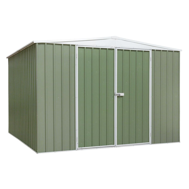 Sealey Dellonda Galvanized Steel Storage Shed with Apex Style Roof 300 x 300 x 220cm - Green DG116