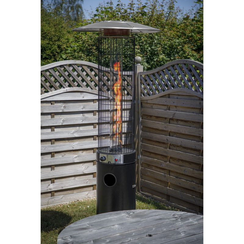 Sealey Dellonda Gas Patio Heater 13kW for Commercial & Domestic Use, Black DG124