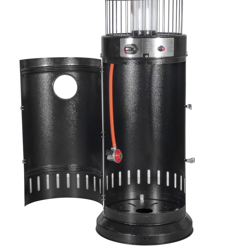 Sealey Dellonda Gas Patio Heater 13kW for Commercial & Domestic Use, Black DG124