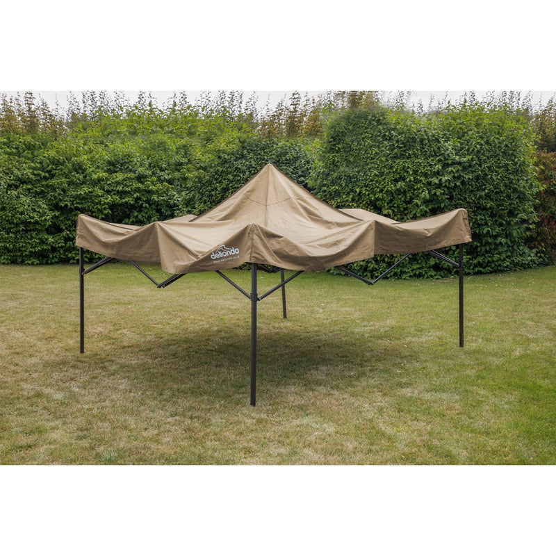 Sealey Dellonda Premium 3 x 3m Pop-Up Gazebo, PVC Coated, Water Resistant Fabric, Supplied with Carry Bag, Rope, Stakes & Weight Bags - Beige Canopy DG130