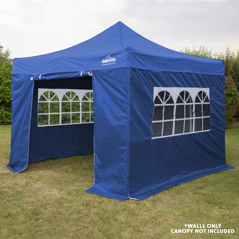 Sealey Dellonda Premium Gazebo/Marquee Side Walls/Doors/Windows, Fits 3 x 3m Models - Blue DG147