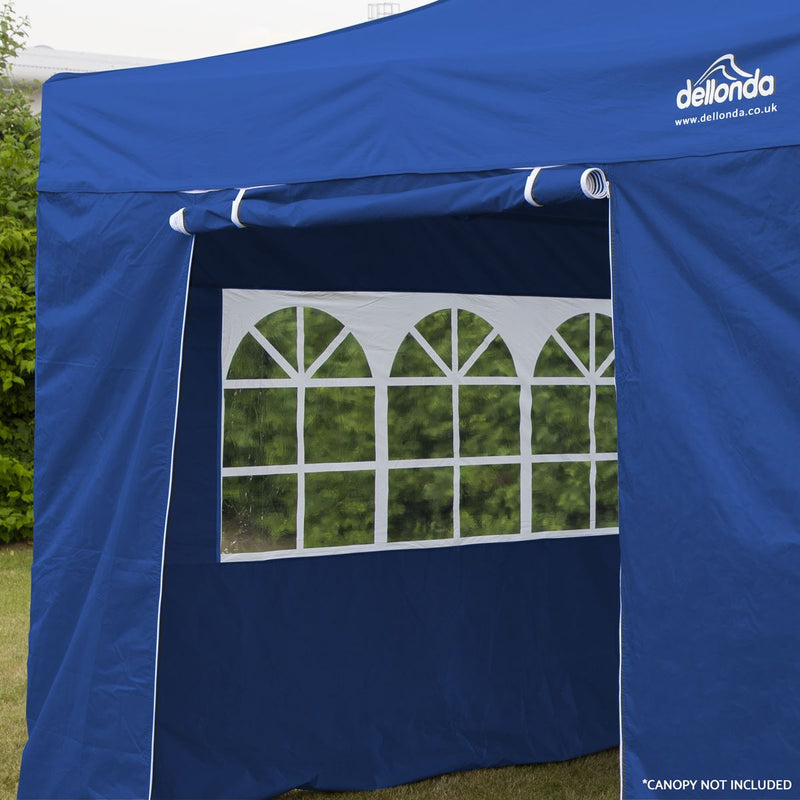 Sealey Dellonda Premium Gazebo/Marquee Side Walls/Doors/Windows, Fits 3 x 3m Models - Blue DG147