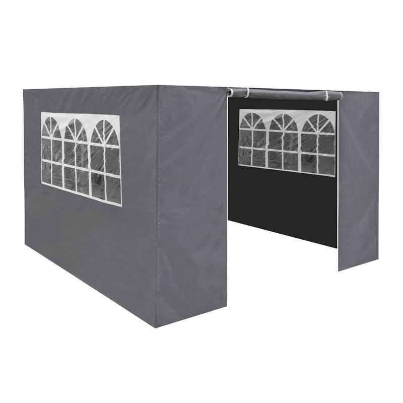 Sealey Dellonda Premium Gazebo/Marquee Side Walls/Doors/Windows, Fits 3 x 3m Models - Grey DG149