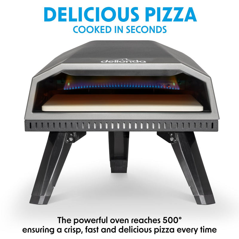 Sealey Dellonda Gas Pizza Oven with Water-Resistant Cover/Carry Bag & 12" Pizza Peel DG257