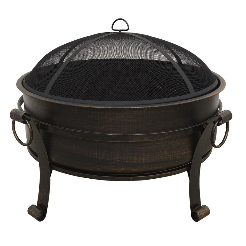 Sealey Dellonda 76cm Deluxe 2-in-1 Outdoor Fire Pit & Coffee Table Antique Bronze Effect DG42