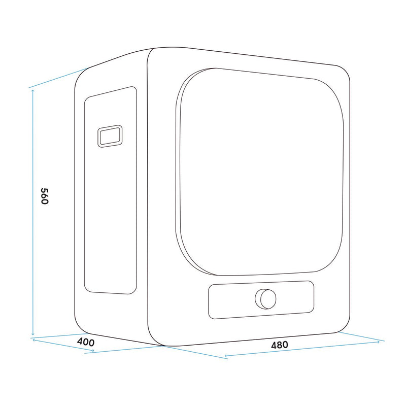 Sealey Baridi Tabletop Tumble Dryer with Analogue Controls 2.5kg Capacity - White DH192