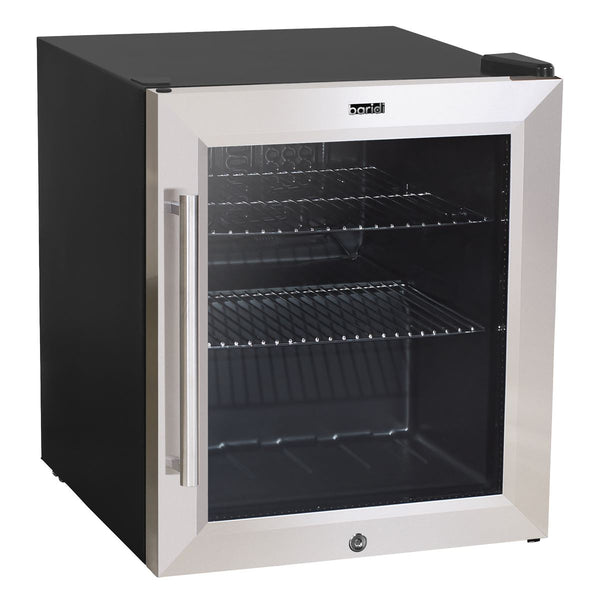 Sealey Baridi Mini Tabletop Beer & Drinks Fridge 50L Capacity - Stainless Steel DH75