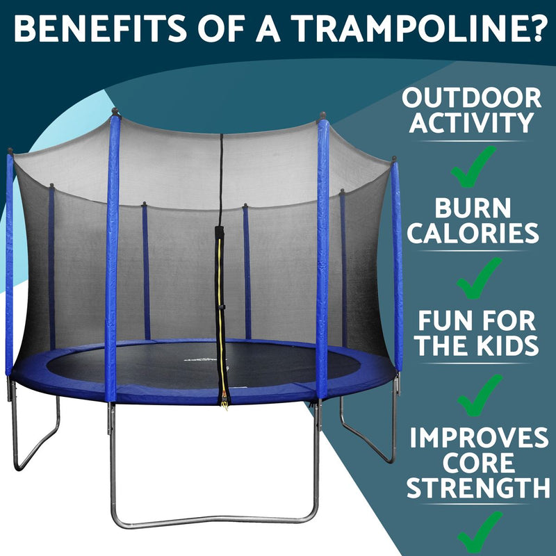 Sealey Dellonda Heavy-Duty Outdoor Trampoline with Safety Enclosure Net 12ft DL69