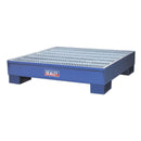 Sealey Steel Barrel Bund/Spill Pallet 1200 x 1200 x 275mm DRP11
