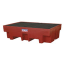 Sealey Polyethylene Barrel Bund/Spill Pallet 1220 x 820 x 330mm DRP12