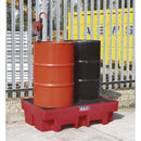 Sealey Polyethylene Barrel Bund/Spill Pallet 1220 x 820 x 330mm DRP12