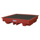 Sealey Polyethylene Barrel Bund/Spill Pallet 1280 x 1280 x 275mm DRP13