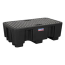 Sealey 2 Drum Polyethylene Barrel Bund/Spill Pallet 1300 x 750 x 440mm DRP17