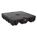 Sealey 4 Drum Polyethylene Barrel Bund/Spill Pallet 1380 x 1290 x 280mm DRP18