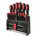 Dekton Screwdriver Set 50pc Hex Key Bit Set Magnetised Tips On Stand DT65259