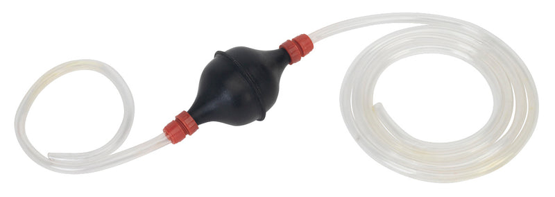 Emergency Fuel Transfer Syphon Pump for Petrol/Diesel/Water/Low Viscosity Fluids - 1.7m Hose