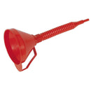 Sealey Flexible Spout Funnel with Filter 160mm - Medium F16F