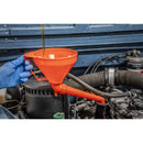 Sealey Fixed Offset Spout Funnel with Filter 160mm - Medium F16