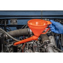 Sealey Fixed Offset Spout Funnel with Filter 160mm - Medium F16