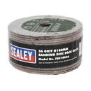 Sealey Sanding Disc Fibre Backed �100mm 36Grit Pack of 25 FBD10036