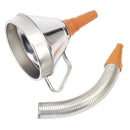 Sealey Metal Flexible Spout Funnel with Filter 160mm FM16F