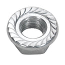 Sealey Zinc Plated Serrated Flange Nut M12 - Pack of 50 FN12