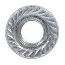 Sealey Zinc Plated Serrated Flange Nut M12 - Pack of 50 FN12