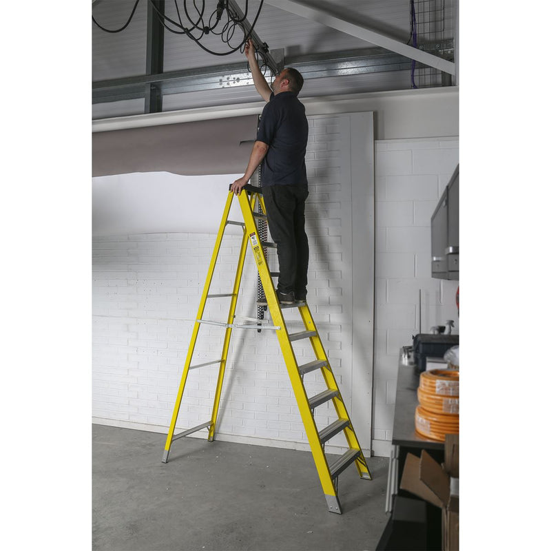 Fibreglass Step Ladder 9-Tread EN 131