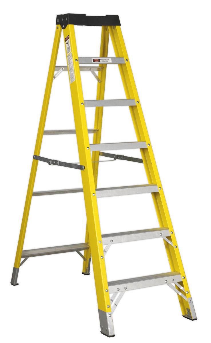 Fibreglass Step Ladder 6-Tread EN 131