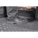 Sealey Vinyl Floor Tile with Peel & Stick Backing Silver Treadplate - Pack of 16 FT1S