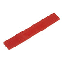 Sealey Polypropylene Floor Tile Edge 400 x 60mm, Red Female - Pack of 6 FT3ERF