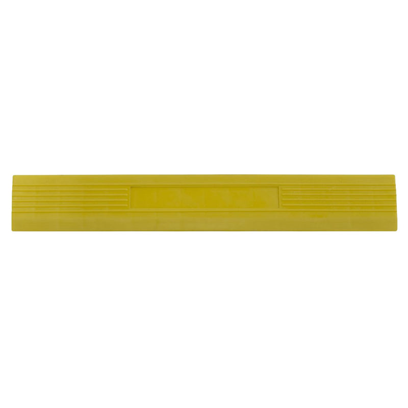 Sealey Polypropylene Floor Tile Edge 400 x 60mm Yellow Male - Pack of 6 FT3EYM