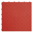 Sealey Polypropylene Floor Tile 400 x 400mm, Red Treadplate - Pack of 9 FT3R