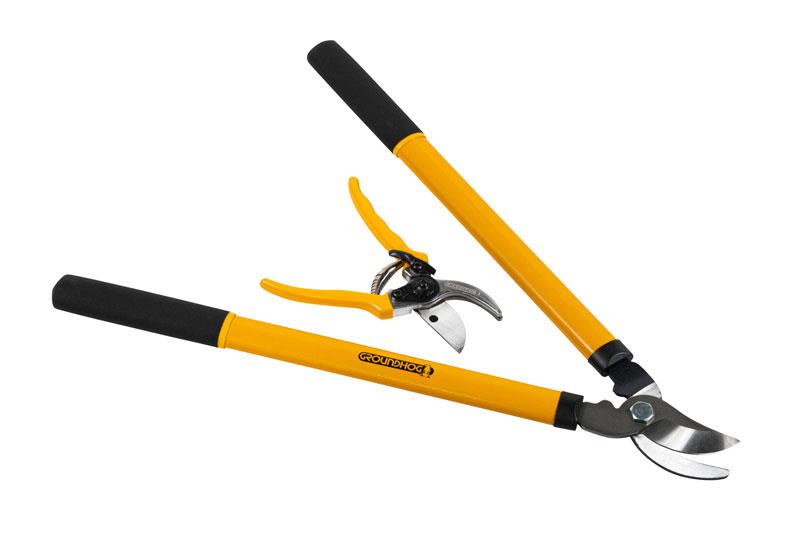 Groundhog Bypass Lopper & Secateurs 2pc Hedge Garden Pruning Set G1300005