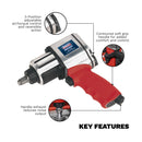 Sealey Generation Twin Hammer Air Impact Wrench 1/2"Sq Drive GSA02