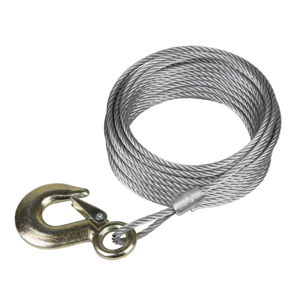 Winch Cable/Wire Rope �5.1mm x 10m 810kg Breaking Strength with Forged Hook