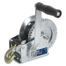 Sealey Geared Hand Winch with Webbing Strap 540kg Capacity GWW1200M