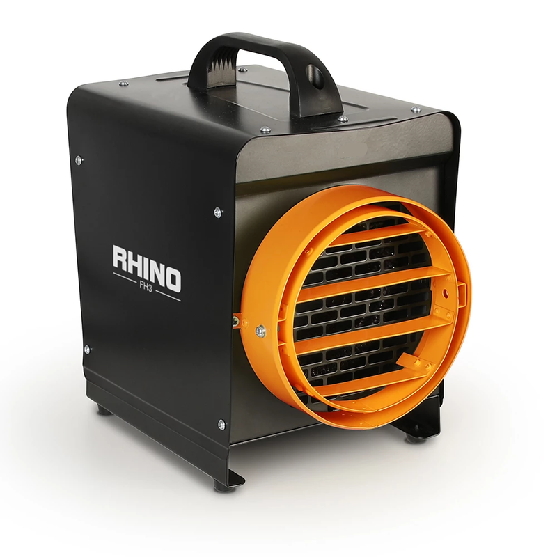 Rhino Fan Heater Portable Space Heater Electric 2.8kW 3 Heat Settings H02074
