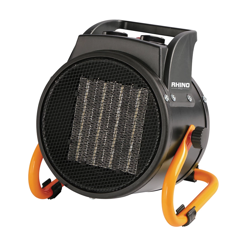 Rhino Fan Heater Portable Space Heater Electric 2kW 3 Heat Settings H02076