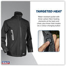 Sealey 5V Heated Rain Jacket with Power Bank - Medium HJ02KIT