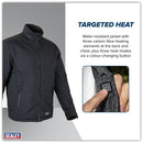Sealey 5V Heated Rain Jacket with Power Bank - Large HJ03KIT