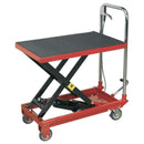 Sealey Hydraulic Scissor Lift Platform Table 150kg Capacity HPT150