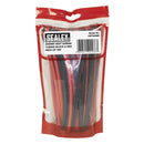Sealey Heat Shrink Tubing 200mm 100pc - Black & Red HST200BR
