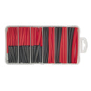 Sealey Heat Shrink Tubing Assortment 50 & 100mm 180pc - Black & Red HST501BR