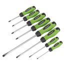 Sealey Premier Screwdriver Set 8pc - Hi-Vis Green HV001