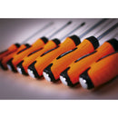 Sealey Premier Hammer-Thru Screwdriver Set 8pc - Hi-Vis Orange HV004