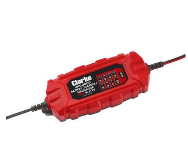 CLARKE BATTERY CHARGER INTELLIGENT 2A SMART TRICKLE CHARGER 6V 12V IBC2