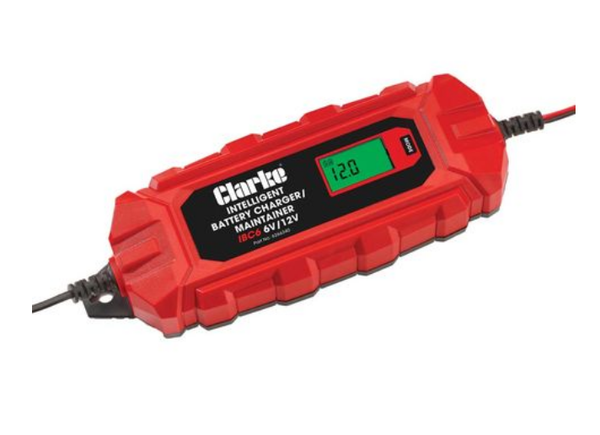 CLARKE BATTERY CHARGER INTELLIGENT 6A SMART TRICKLE CHARGER 6V 12V IBC6