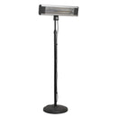 Sealey High Efficiency Carbon Fibre Infrared Patio Heater with Telescopic Floor Stand 1800W/230V IFSH1809R